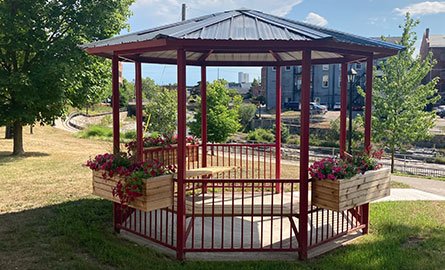 Kinsmen Gazebo overlooking the Ganaraska River